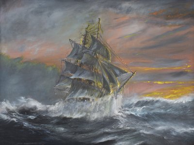 Terra Nova in fierce Gale at Dawn Dec 2nd 1910, 2007 by Vincent Alexander Booth